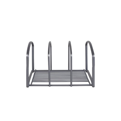 Deco Brothers Cookware Organizer Rack for Kitchen Cabinet, 3 Slot Holder | Silver