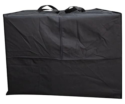 Outdoor Square Cushion/Cover Storage Bag, Protective Zippered Storage Bags with Handles, 32''L x 32''W x 24''H Black