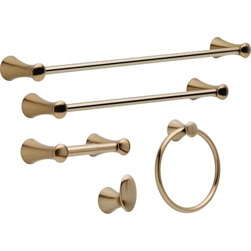 Delta Hand Towel Holder | Champagne Bronze Ring for Hanging Towels in Kitchen, Bathroom | Lahara Accessories