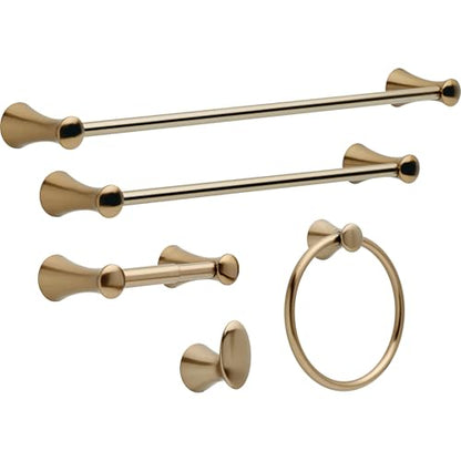 Delta Hand Towel Holder | Champagne Bronze Ring for Hanging Towels in Kitchen, Bathroom | Lahara Accessories