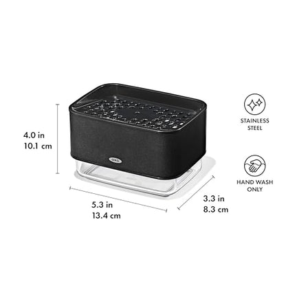 OXO Good Grips Soap Dispensing Sponge Holder - Black
