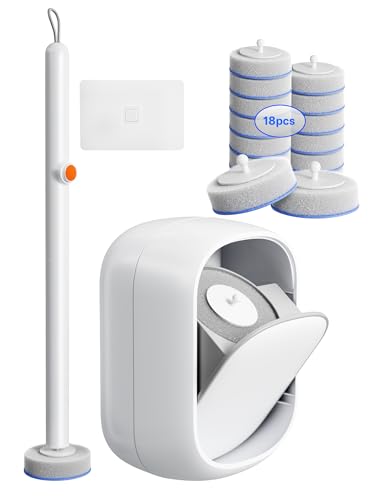 Disposable Toilet Cleaning System - Toilet Brush K... (White | Nylon, Plastic)