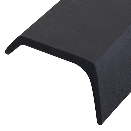 MD Building Rubber Garage Door Bottom Seal, Black, 16ft x 2in x 1in | Premium Rubber Construction, Flexible Extreme Temperatures, Cut-To-Length Scissors, Nails Included, Blocks Drafts Insects