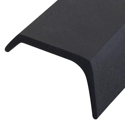 MD Building Rubber Garage Door Bottom Seal, Black, 16ft x 2in x 1in | Premium Rubber Construction, Flexible Extreme Temperatures, Cut-To-Length Scissors, Nails Included, Blocks Drafts Insects