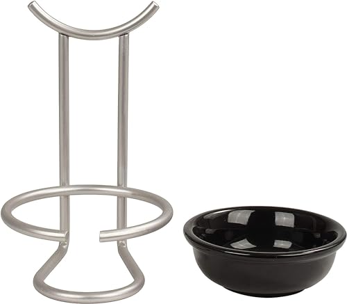 Spectrum Euro Spoon Rest with Ceramic Dish Upright... (Steel, Ceramic)