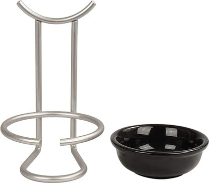 Spectrum Euro Spoon Rest with Ceramic Dish Upright... (Steel, Ceramic)