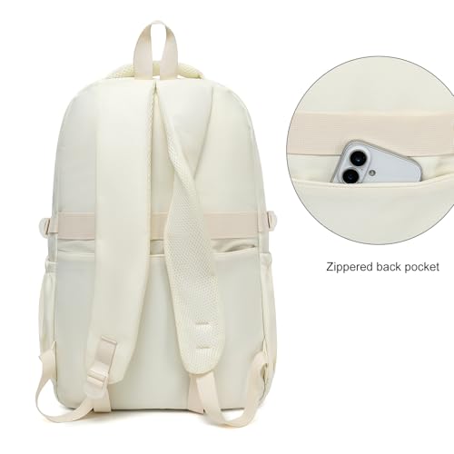 Phaoullzon Girls School Backpack for Boys Middle High College Teen Bookbag | Pink Bow Black Beige Cherry Kids Aesthetic Bag Cute Laptop Daypack Women Travel Book Bag Mochilas Escolares Para Niñas