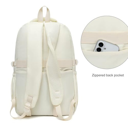Phaoullzon Girls School Backpack for Boys Middle High College Teen Bookbag | Pink Bow Black Beige Cherry Kids Aesthetic Bag Cute Laptop Daypack Women Travel Book Bag Mochilas Escolares Para Niñas