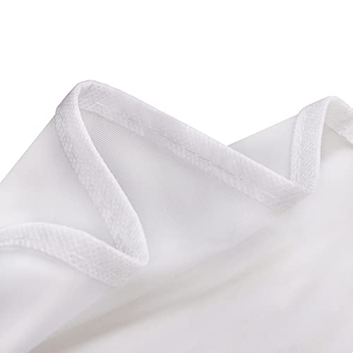 Extra Wide Garment Shoulder Covers Bag (Set of 12)... (White)