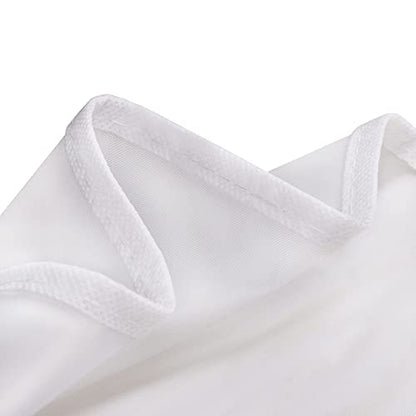 Extra Wide Garment Shoulder Covers Bag (Set of 12)... (White)