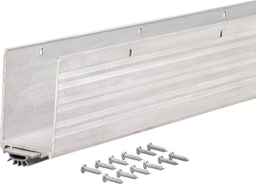 MD Building U-Shape Screw-On Under Door Seal with... (Mill/Vinyl | Aluminum)