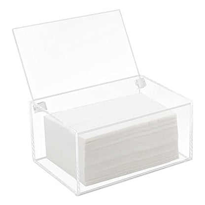 Acrylic Dryer Laundry Sheet Holder Dispenser Clear Container Box with Lid