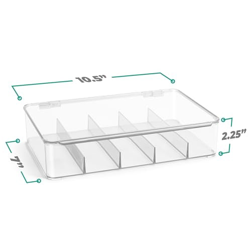 Sorbus Sunglasses Organizer - Plastic Stackable Eyeglass Case Storage Organizer for Multiple Glasses - Reading Glasses