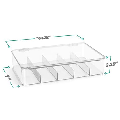 Sorbus Sunglasses Organizer - Plastic Stackable Eyeglass Case Storage Organizer for Multiple Glasses - Reading Glasses