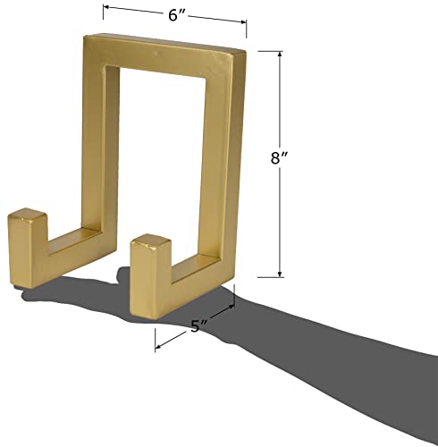 8” Tall Industrial-Style Metal Photo Frame Holder... (Gold | Metal)