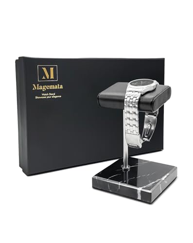 Watch Stand for Men Women Single, Watch Display St... (Black | Marble)