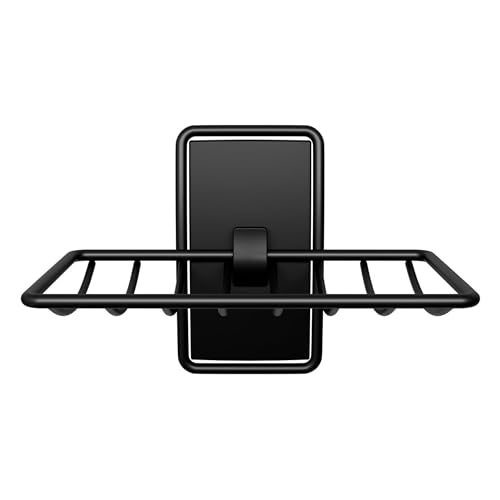 Command Soap Dish, Matte Black, 1 Holder, 2 Strips | For Bathroom Organization, Water Resistant, Damage-Free Hanging with Adhesive Strip, No Tools