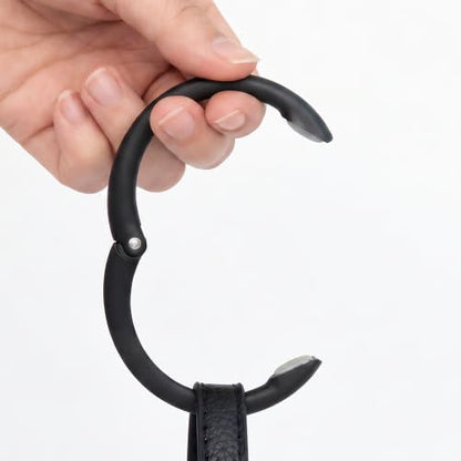 Clipa Bag Hanger Collection, The Ring that Opens into a Hook, Auto Closes | Holds 15 kg, Needs only 10mm to Hang a Hand Bag, Easy to Use with One Hand, The Instant Bag Hanger, 3 yr Warranty