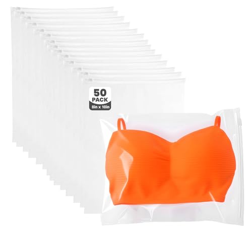 Swimsuit Organizer Bags - 50 Pack 8x10 Inch Clear... (8x10 inch-50pcs | Plastic)