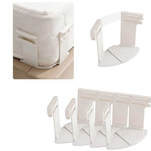4 Pack Bed Sheet Holders for Corners,Fitted Sheet Holder with Lock Keep Sheets Firm & Tight, ,Easy Installation for Any Mattress Sizes
