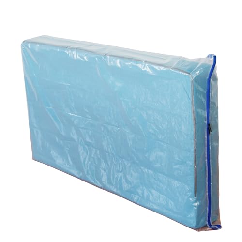 2 Pack Crib Mattress Storage Bags with Zipper, 4 Mil Thick Cover | Plastic Mattress Protector for Moving, Waterproof, Heavy Duty, Tear and Puncture Resistant, Long Term Use