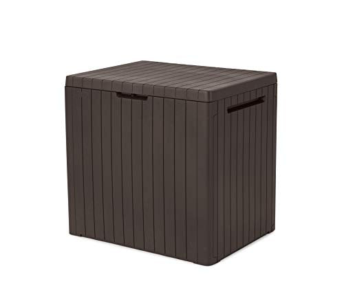 City Outdoor Plastic Storage Box Garden Furniture... (Brown | Plastic)