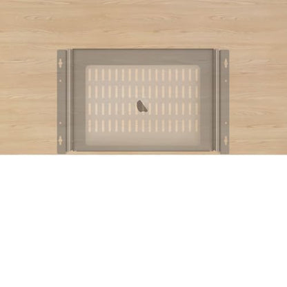 Sliding Under Desk Laptop Mount Shelf with Air Vents, 16" W | W 16.3" x D 12" Metal Under Desk Slide Out Tray Laptop Storage Tray for Laptop (16 Inch Wide)