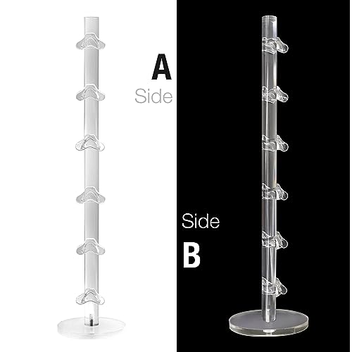 6 Layers Acrylic Sunglass Organizer, Glasses Holder, Sunglasses Display Stand, Eyewear Frame Riser Rack Holder for Glasses Storage