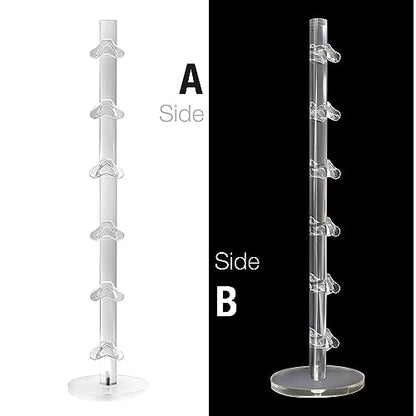 6 Layers Acrylic Sunglass Organizer, Glasses Holder, Sunglasses Display Stand, Eyewear Frame Riser Rack Holder for Glasses Storage