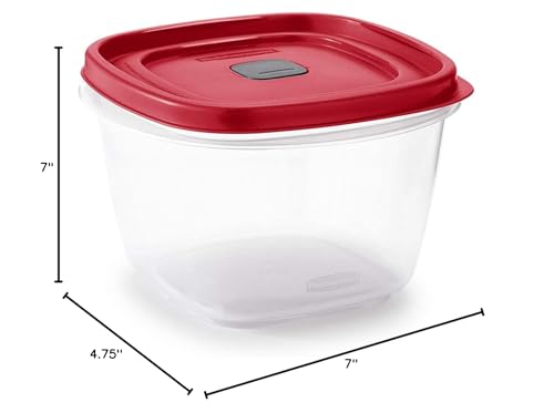 Rubbermaid 7 cups Food Storage Container 3 Pack Clear