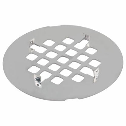 HIDROP Brushed Nickel Snap-in Shower Floor Drain Cover,4-1/4" OD Round Grid | Stainless Steel Shower Floor Drain, Replacement Shower Drain Cover, Hair Catcher, Easy-to-Install, Round Bathroom Drain Cover