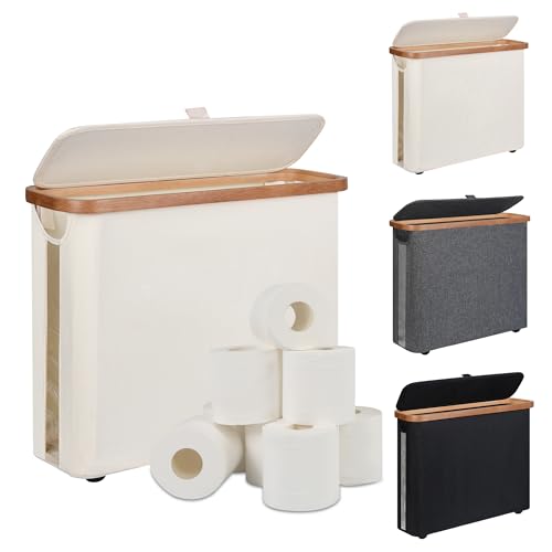 Toilet Paper Storage Basket with Lid - The Ultimat... (Beige)