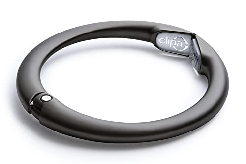 Clipa Bag Hanger Collection, The Ring that Opens into a Hook, Auto Closes | Holds 15 kg, Needs only 10mm to Hang a Hand Bag, Easy to Use with One Hand, The Instant Bag Hanger, 3 yr Warranty
