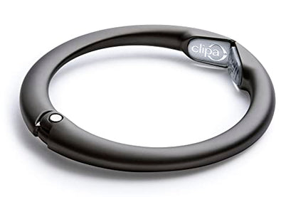 Clipa Bag Hanger Collection, The Ring that Opens into a Hook, Auto Closes | Holds 15 kg, Needs only 10mm to Hang a Hand Bag, Easy to Use with One Hand, The Instant Bag Hanger, 3 yr Warranty
