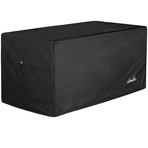 Deck Box Cover, Waterproof 600D Oxford, 52 x 27 x 27 in | Heavy-Duty 600D Fabric, Waterproof Protection, UV Resistant, Outdoor Storage Cover, Waterproof Outdoor Furniture Covers