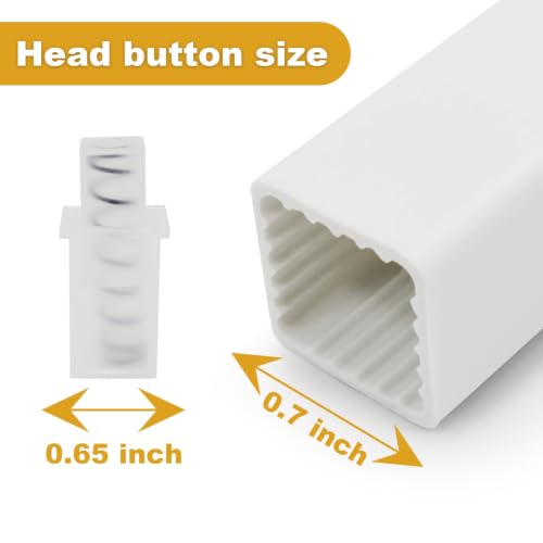 Showingo 24 Inch Adjustable Towel Bar Replacement Rod, Spring End Wall Mount Towel Rod for Bathroom & Kitchen, White Towel Holder for Towel Storage (1 Pack)