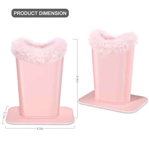 Eyeglasses Holder,Plush Lined PU Leather Pattern Stand Case with Magnetic Base,Unisex for Women Men
