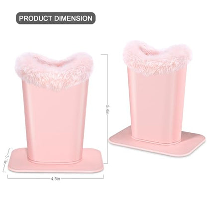 Eyeglasses Holder,Plush Lined PU Leather Pattern Stand Case with Magnetic Base,Unisex for Women Men