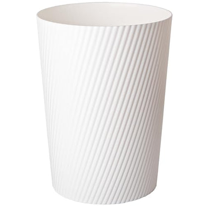 Small Trash Can Wastebasket Garbage Can Container Bins for Bathrooms, Laundry Room, Kitchens, Offices, Kids Rooms, Dorms (White) | Open-Top Plastic Sturdy Trash Bin for Bathroom, Kitchen, Laundry, Office, Kids Room, Dorm, Easy to Clean