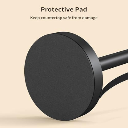 Heavy Duty Paper Towel Holder Countertop Weighted Base Black | Stainless Steel,Easy One-Handed Tear, Weighted Base Non-Slip, Tension Arm Prevents Unraveling,Paper Towel Stand for Kitchen