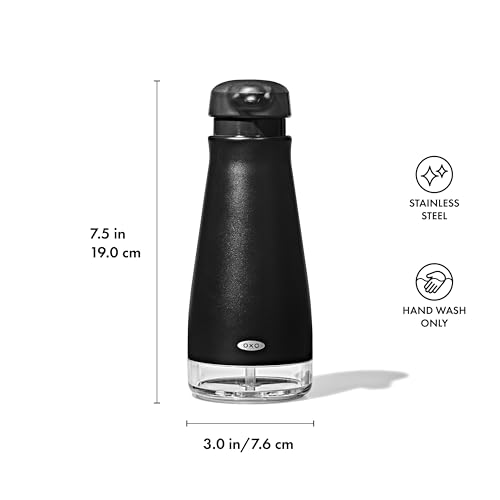 OXO Good Grips Stainless Steel Soap Dispenser - Black