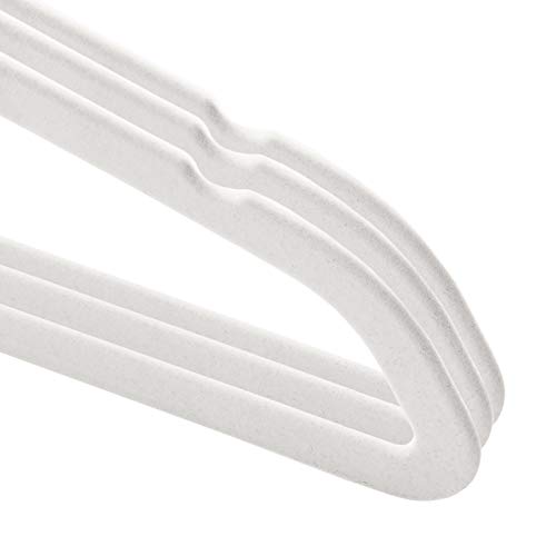 Casafield 50 Velvet Baby Hangers - 11" Size for Infant & Toddler Clothes - Ivory