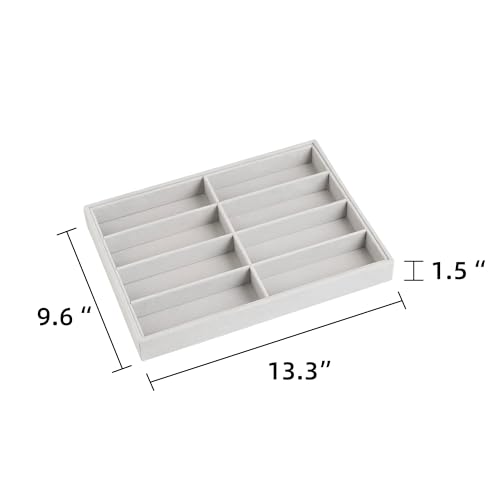 8-Slot Sunglass Organizer,Velvet Sunglass Holder for Drawer | Vanity Glass Holder,Sunglass Case For Multiple Sunglass,Sunglass Tray for Drawer,Sunglass Box for Women,Eyeglass Organizer