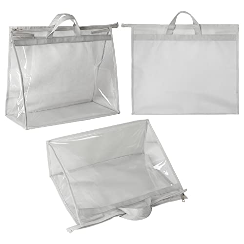3PCS Purse Storage Bag Organization Purse Dust Bag Organizer Clear Plastic Lightweight Protective Waterproof Handbag Protector