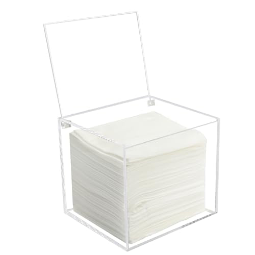 Disposable Face Towel Holder Storage Box Acrylic Facial Towels Container
