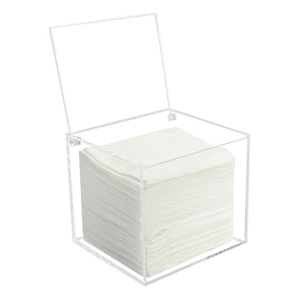Disposable Face Towel Holder Storage Box Acrylic Facial Towels Container