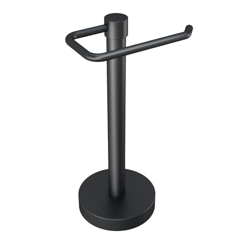 Hand Towel Holder Stand Countertop, Pro Max Matte Black | Towel Rack Free Standing Towel Bar Hanger for Bathroom Kitchen