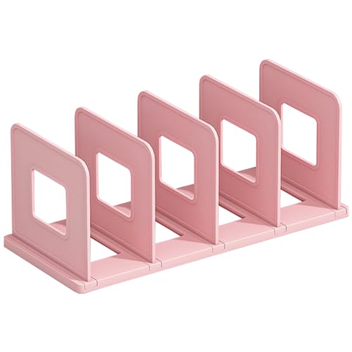 Desk File Sorter Vertical Desktop File Folder Orga... (Pink | Plastic)