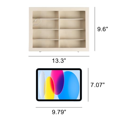 8-Slot Sunglass Organizer,Velvet Sunglass Holder for Drawer | Vanity Glass Holder,Sunglass Case For Multiple Sunglass,Sunglass Tray for Drawer,Sunglass Box for Women,Eyeglass Organizer
