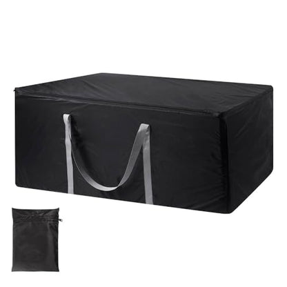 Uranshin Outdoor Patio Cushion Storage Bag with Zippers & Handles | Extra Large 177 Gallon Heavy Duty Large Storage Bags for Cushions, Pillows, Blankets Storage